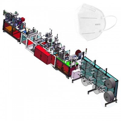 Affordable high productivity mask machine full automatic N95 mask production line